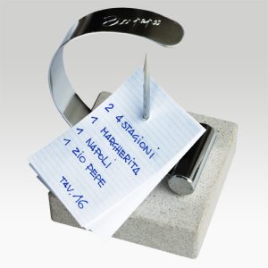 Porta Comande con Base in Marmo Bianco di Carrara