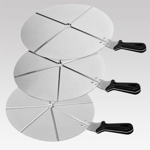 Vassoio per Pizza in Acciaio Inox - 4 Spicchi